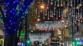 Oxford Street’s 2021 Christmas lights shining bright in London’s West End