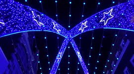 Crowds of visitors enjoy South Molton Street Christmas Lights 2021 - London