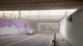 US: Cold Front Brings Gusty Winds To Obscure Views In Denver, Colorado