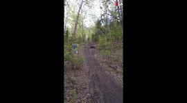 'Inexperienced rider falls into bush after tripping over a jump *EPIC BIKE FAIL* '