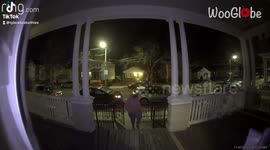 'Doorbell camera captures Providence man's embarrassing trip-and-fall incident'