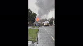 UK: Fire Erupts At Hoo Farm Estate In Kidderminster, Worcestershire