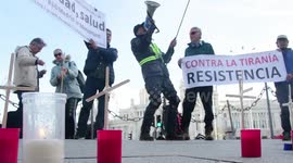 Manifestación del movimiento ¨chalecos blancos¨ 6 de diciembre contra la tiranía sanitaria.