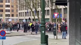 Thousands protest against tightened COVID-19 rules in Brussels