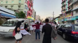 Myanmar: Youths Protest Against Junta In Yangon After Suu Kyi Sentenced To Jail