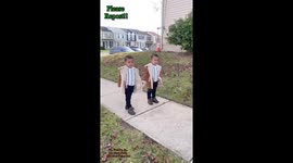 These Adorable 3yr old Twin Boys want to Save The Children. By telling them about Strangers. Must see!!