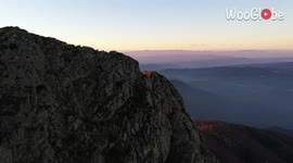 'Aerial footage of IMPECCABLE mountain range in Catalonia, Spain'