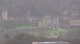 'I'm A Celebrity' crew seen battling to secure castle set as Storm Barra approaches Wales
