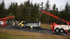 Tractor Trailer accident (Rollover), Coal truck, Coal Township, Pennsylvania