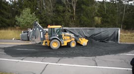 Coal Truck Rollover accident, Coal truck, Coal Township, Pennsylvania