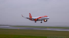 More wobbly landings as planes approach UK airport during Storm Barra