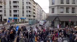 France: Health And Social Workers Strike Over Working Conditions And Resources In Lyon