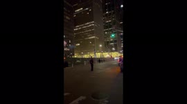 US: Fire Engulfs Christmas Tree Outside Fox News Building In Manhattan 2