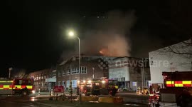 Kidderminster industrial estate fire, UK