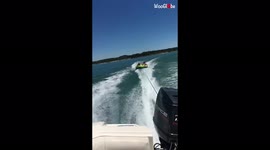 'Riders flung out of float tube during high-speed boat ride *Try Not to Laugh*'