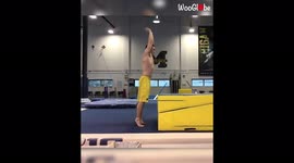 'Gymnast experiences tough luck while attempting a front tuck *ULTIMATE FLIP FAIL*
'