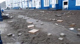 Aberystwyth seafront damaged after battering from Storm Barra
