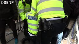 Arrest made at anti-vaccine protest outside UK Parliament ahead of PM's expected restriction update