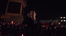 Jamie Cullum joins Sadiq Khan in Trafalgar Square for homelessness concert