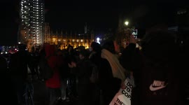 'Arrest Boris Johnson!', Kill the Bill protestors chanted following 'Plan B' announcement outside Parliament Square
