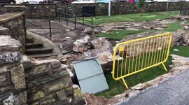 Isle Of Man: Wall On Douglas Promenade Destroyed After Storm Barra Hits