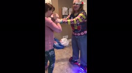 'Woman drags sister-in-law down with her after losing control of hoverboard *BRUTAL FAIL*'