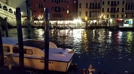 luces de navidad en rialto, venecia