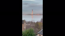 UK: Chimney Of Longannet Power Station In Fife, Scotland, Demolishes 2