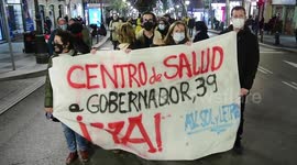 Manifestación que exige al alcalde de Madrid José Luis Rodriguez Martínez Almeida que «atienda ya» la petición de Sanidad de cesión de Gobernador 39