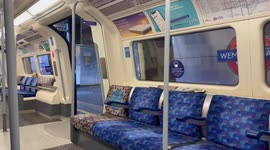 London tube is empty: work from home as took affect with no commuters on the train this morning.
