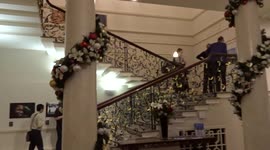 Visitors enjoy ROSL photography competition 2021 display - private view