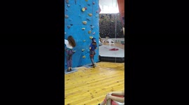 Luchko trains for speed at the gym. Getting close to the 6 sec mark