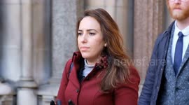 Julian Assange's fiancee Stella Moris leaves court after disappointing verdict, allowing extradition to the US