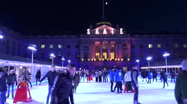 London ice skating in full swing amid sparkling Christmas decorations