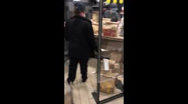 Shocked McDonald’s customer films bags of takeaway meals being thrown on floor