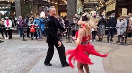 Strictly Come Dancing stars wow crowds with ballroom dancing in Leeds shopping centre
