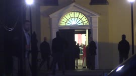President of the United States Joe Biden arrives at St. Joseph on the Brandywine Roman Catholic Church in Wilmington, DE to attend mass on December 11, 2021
