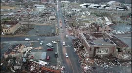 Drone footage shows Kentucky town in ruins after catastrophic tornado