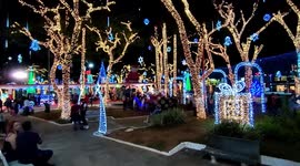 Christmas comes to Central Square in Taboão da Serra in Sao Paulo, Brazil