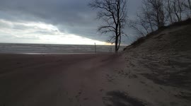 Intense Winds Blown Sand in Ontario