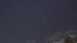 Shooting stars light up the night sky ahead of main part of Geminid meteor shower