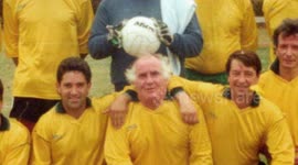 Britian's oldest footballer, 86-year-old Dickie Borthwick, retires from the game