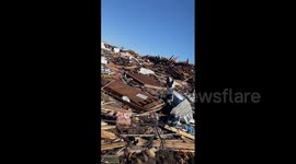 Footage reveals trail of destruction from Kentucky tornado