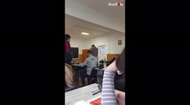 'Boy falls on his bum after failing at jumping over friend's shoulders '