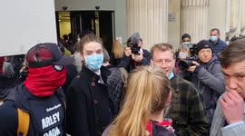 Four people accused of pulling down statue of slave trader Edward Colston go on trial in Bristol