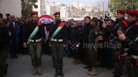 Palestinians carry the body of Jameel al-Kayyal, who was killed by Israeli soldiers, during his funeral
