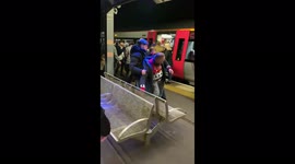 'Most festive fight ever': Brawl breaks out at UK train station with alleged combatant in Christmas sweater
