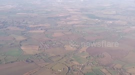 English Aerial Scenery As Seen From Airplane + Plane Landing to London Airport
