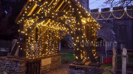 Stunning Christmas lights in Easthchurch, Kent, UK