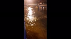 Heavy flooding from Ebro River in Spain leads to emergency military deployment for possible evacuations